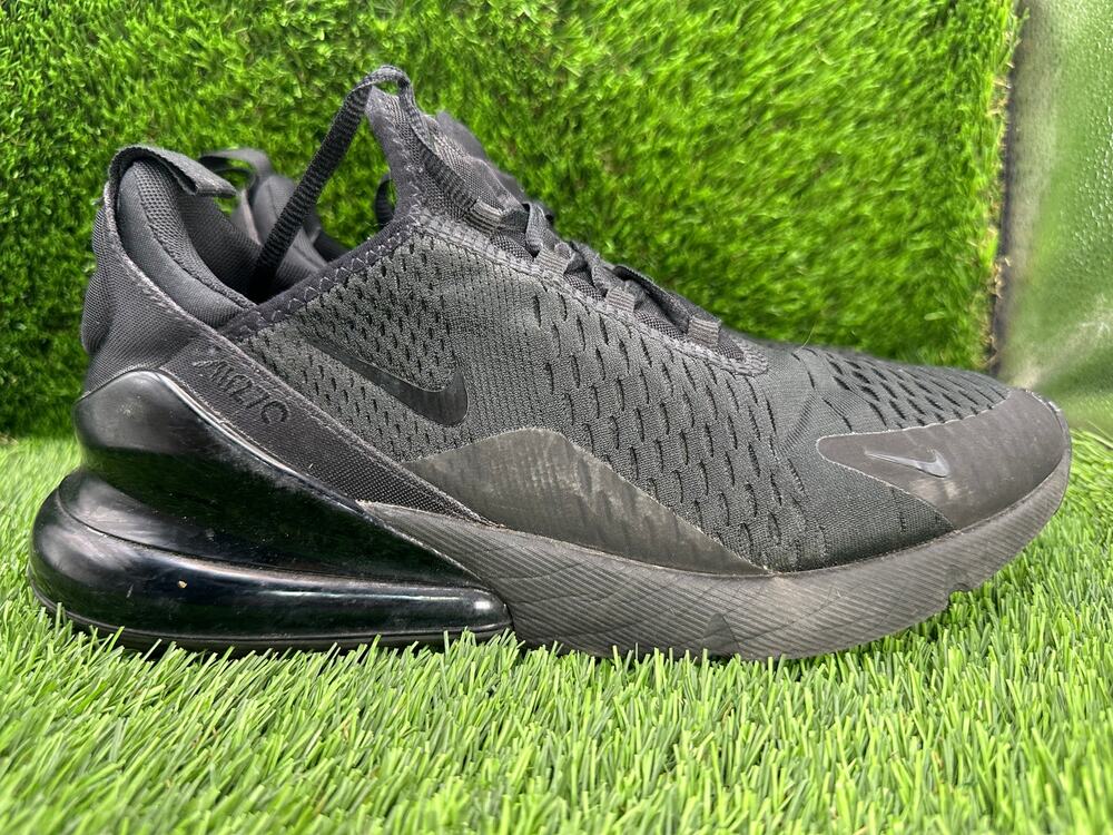 Nike Air Max 270 AH6789-006 Athletic Sneaker Womens 11 Black Synthetic Cushioned